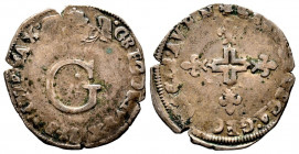 Gregorio XIII 1572-1585
Da 6 Bianchi (pinatelle), Avignon, AG 3.89 g.
Ref : MIR 1240 (R), Munt 341, Berm 1295
TTB