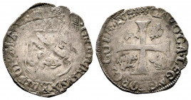 Gregorio XIII 1572-1585
Dozzina ou douzain, Avignon, AG 2.15 g.
Ref : MIR 1243/2 (R2), Munt 345, Berm 1298
TB Très Rare. Inédite