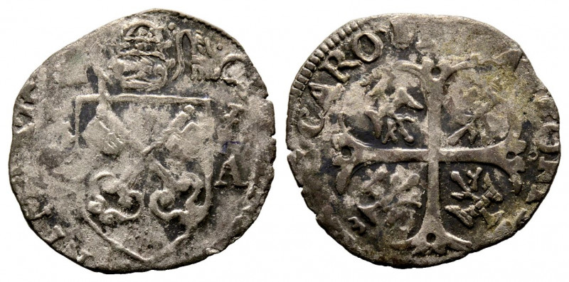 Clemente VIII 1592-1605
Dozzina ou douzain Avignon, Mi 2.01 g.
Ref : MIR 1492 (R...