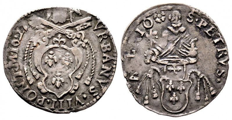 Urbano VIII 1623-1644
Barberino o Giulio, Avignon, 1627,AG 
Ref : MIR 1744/6 (R)...