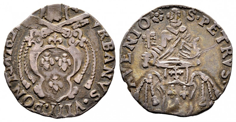 Urbano VIII 1623-1644
Barberino o Giulio, Avignon, 162-, AG 
Ref : MIR 1744 (R)
...