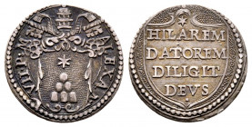 Alessandro VII 1655-1667
Grosso, Roma, AG 1.57 g.
Ref : MIR 1856/7, Munt. 22, Berm 1907
Superbe