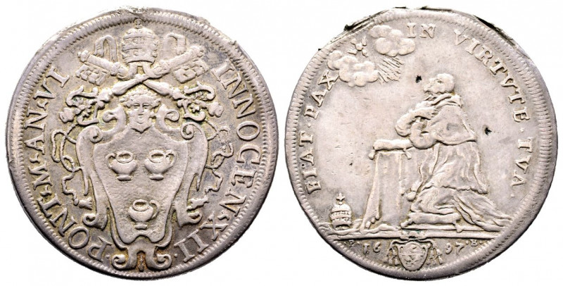 Innocenzo XII 1691-1700
Mezza Piastra, AN VII, 1698, Roma, AG 15.7 g.
Ref : MIR ...