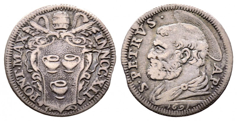 Innocenzo XII 1691-1700
Grosso, 1691, Roma, AG 1.40 g.
Ref : MIR 2157/1 (R2), Mu...