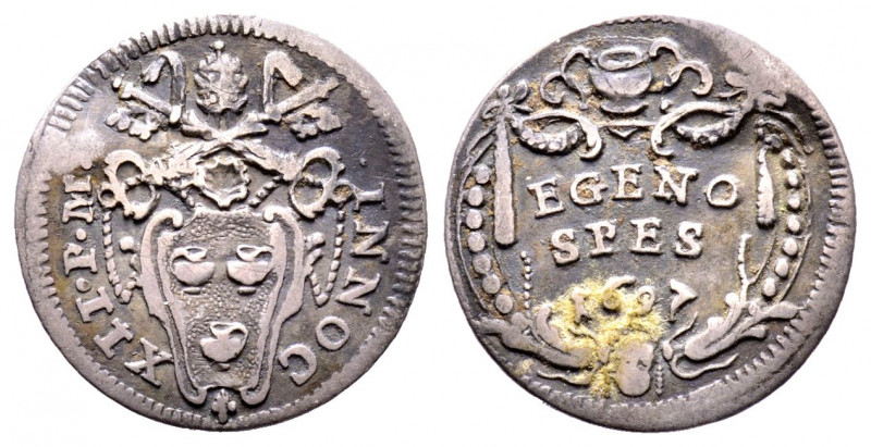 Innocenzo XII 1691-1700
Grosso, 1697, Roma, AG 1.42 g.
Ref : MIR 2162/8
TB. O...