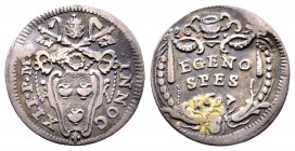 Innocenzo XII 1691-1700
Grosso, 1697, Roma, AG 1.42 g.
Ref : MIR 2162/8
TB. Obsidasion au revers.