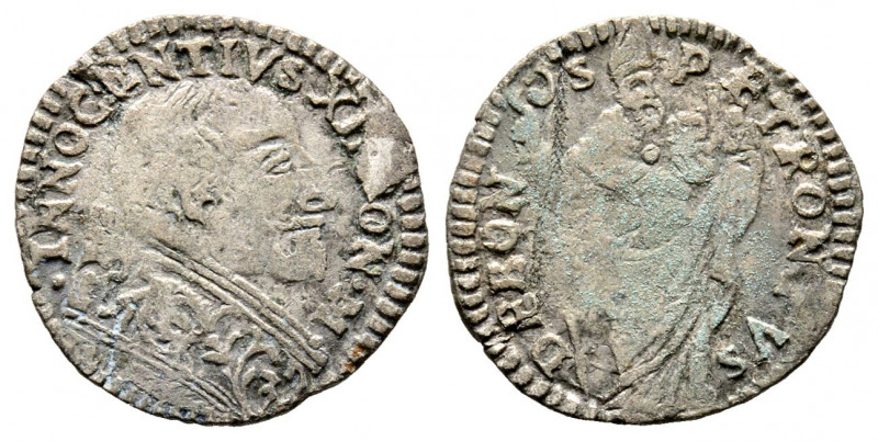 Innocenzo XII 1691-1700
Muraiola da 2 Bolognini, Bologna, Mi 1.41 g.
Ref : MIR 2...