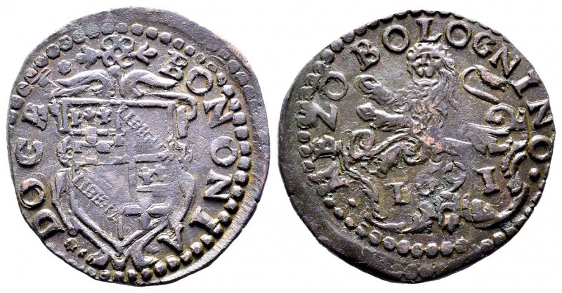 Innocenzo XII 1691-1700
Mezzo Bolognino o Bagarone, 1691, Bologna, Cu 7.26 g.
Re...