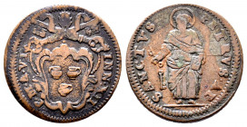 Innocenzo XII 1691-1700
Quattrino, AN VI, Gubbio, Cu 3.73 g.
Ref : MIR 2209/6
TTB+