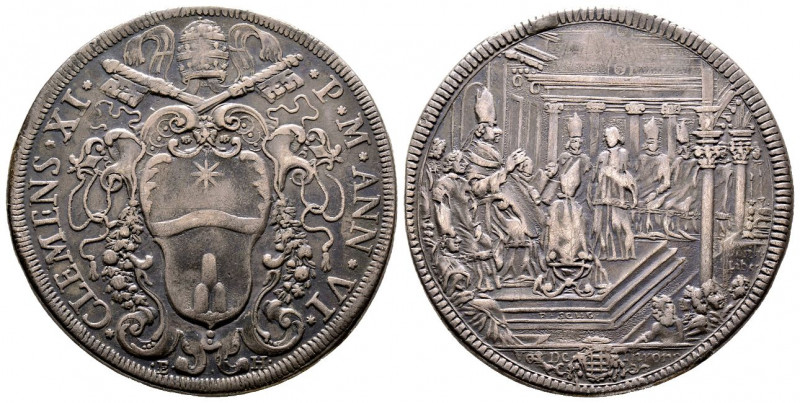 Clemente XI 1700-1721
Piastra, AN VI, Roma, AG 31.51 g.
Ref : MIR 2264/2 (R2)
TT...