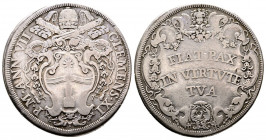 Clemente XI 1700-1721
Piastra, AN VII, Roma, AG 31.4 g.
Ref : MIR 2268/1 (R)
TTB. Rare