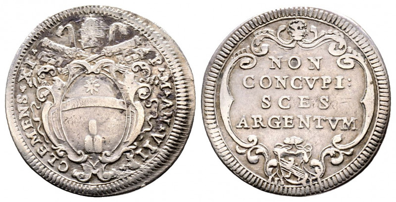 Clemente XI 1700-1721
Giulio, AN VIII, Roma, AG 2.83 g.
Ref : MIR 2297/6 (R2)
TT...