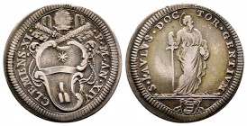 Clemente XI 1700-1721
Giulio, Roma, AG 2.88 g.
Ref : MIR 2302/1 (R)
TTB