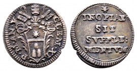 Clemente XI 1700-1721
Mezzo Grosso, AN V, Roma, AG 0.73 g.
Ref : MIR 2316/1 (R), Munt 163, Berm 2442, CNI 65
SUP