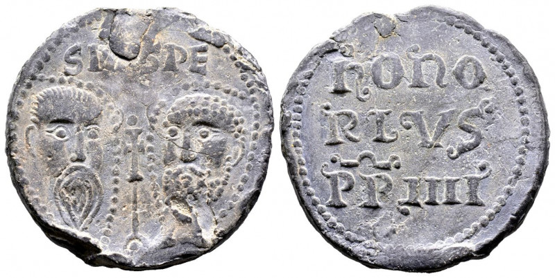 Onorio IV 1285-1287 
Bolla papale, ND, Plomb 47.31 g.
Superbe