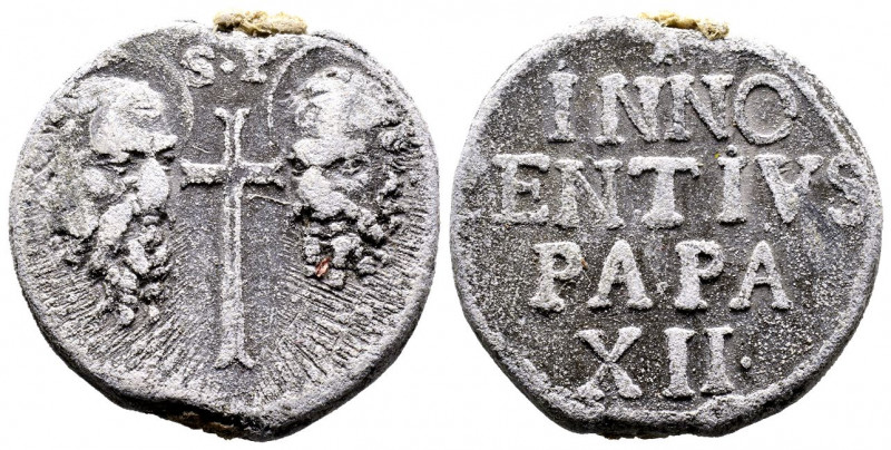 Innocenzo XII 1691-1700
Bolla Papale, ND, Plomb 44.99 g.
TTB-SUP