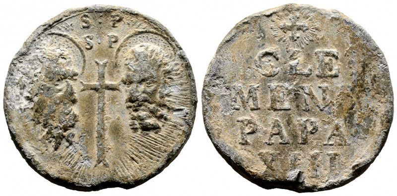 Clemente XIII 1758-1769
Bolla Papale, ND, Plomb 64.8 g.
TTB-SUP