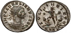 Aurelian (270-275 AD) Antoninian, Ticinum - ex. G.J.R. Ankoné Emission: 2 (June – September 274) Obverse: IMP C AVRELIANVS AVG Radiate, cuirassed bust...