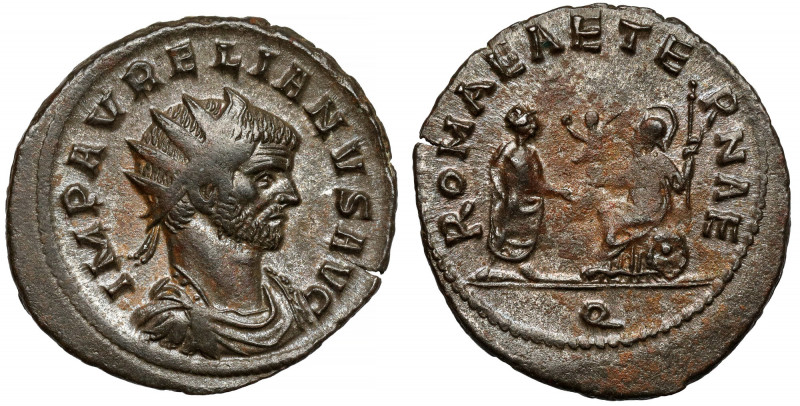 Aurelian (270-275 AD) Antoninian, Milan - ex. G.J.R. Ankoné Issue: 2 (summer 271...