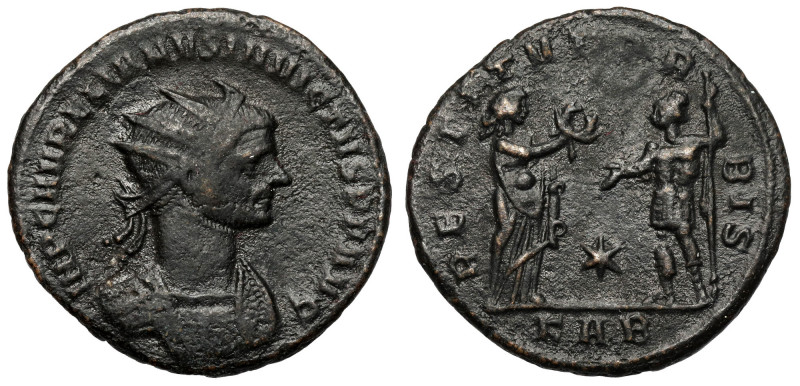 Aurelian (270-275 AD) Antoninian, Serdica - ex. Philippe Gysen Extremely rare ob...