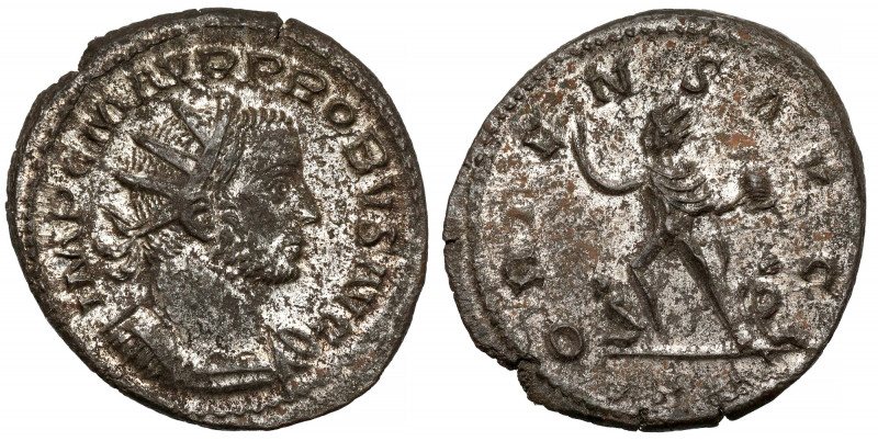 Probus (276-282 n.e.) Antoninian, Lugdunum Rare and desirable reverse type struc...