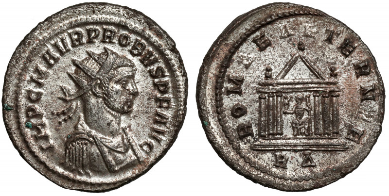 Probus (276-282 AD) Antoninian, Rome Beautiful example with full silvering! Guil...