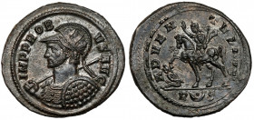 Probus (276-282 AD) Antoninian, Rome Beautiful military bust of the finest style! Obverse: IMP PROBVS AVG Radiate, cuirassed and helmeted bust left, h...
