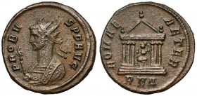Probus (276-282 AD) Antoninian, Rome - AEQVITI series This coin is part of the famous coded Aeqviti series (see the letter 'V' in the exergue, which i...