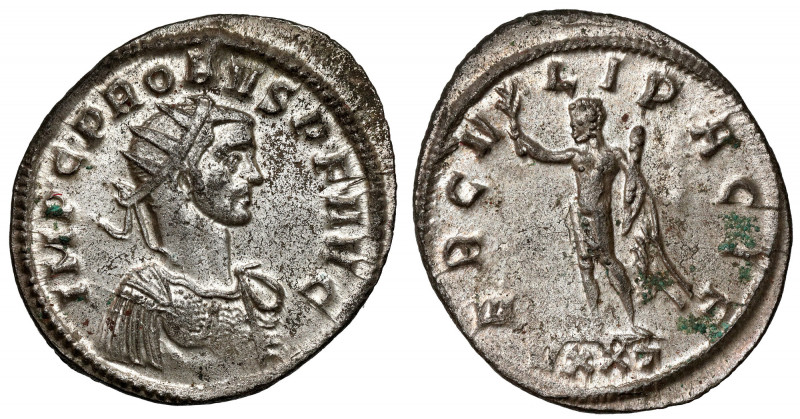 Probus (276-282 AD) Antoninian, Ticinum Obverse: IMP•C•PROBVS•P•F•AVG Radiate an...