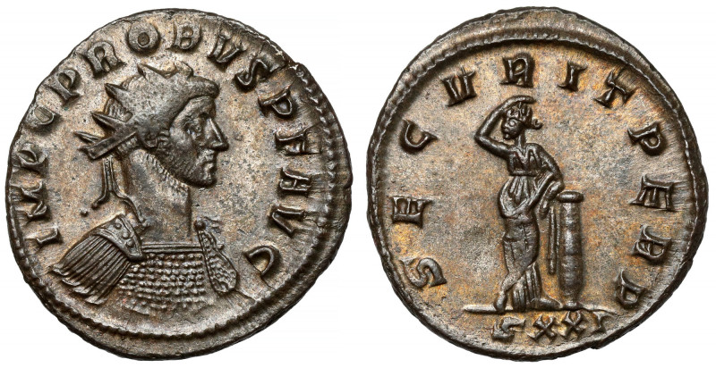Probus (276-282 AD) Antoninian, Ticinum - ex. Philippe Gysen Obverse: IMP C PROB...