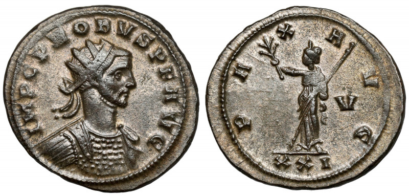 Probus (276-282 AD) Antoninian, Siscia Obverse: IMP C PROBVS P F AVG Radiate, cu...