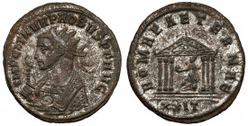 Probus (276-282 AD) Antoninian, Siscia - ex. H. Scheiner Obverse: IMP C M AVR PROBVS P F AVG Radiate bust left in consular robe, holding eagle-tipped ...