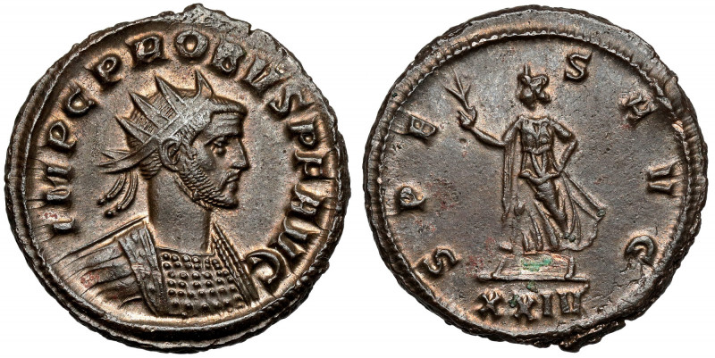 Probus (276-282 AD) Antoninian, Siscia Scarce reverse type. Beautiful example!
...