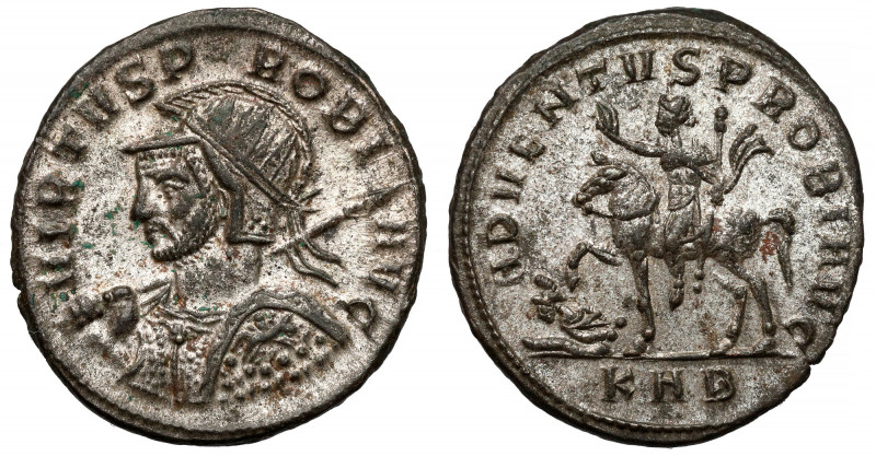 Probus (276-282 AD) Antoninian, Serdica Beautiful military bust of the finest st...