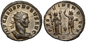 Probus (276-282 AD) Antoninian, Serdica Sought-after and pictorially attractice reverse type with Sol and Providentia. Small flan crack, otherwise vir...