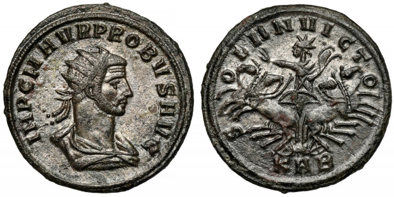 Probus (276-282 AD) Antoninian, Serdica Sol was the favorite and most frequently...