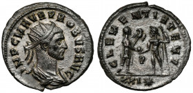 Probus (276-282 AD) Antoninian, Cyzicus Obverse: IMP C M AVR PROBVS AVG Radiate, draped and cuirassed bust right. Reverse: CLEMENTIA TEMP / P / XXI* E...