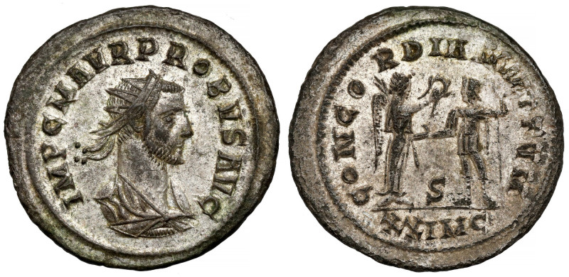 Probus (276-282 AD.) Antoninian, Cyzicus Obverse: IMP C M AVR PROBVS AVG Radiate...