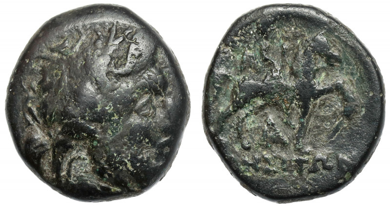 Greece, Thrace, Odessos (270-196/88 BC) AE19 Obverse: Laureate head of Zeus to r...