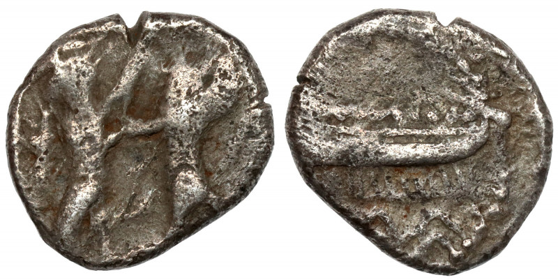 Greece, Phoenicia, Sidon (~365-352 BC) 1/16 shekel Obverse: Galley left. Reverse...