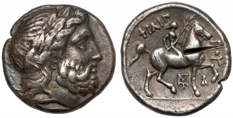 Greece, Macedon, Philip II (357-336 BC) AR Tetradrachm, Amphipolis Obverse:&nbsp...