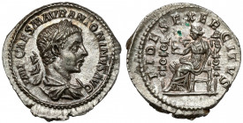 Alexander Sever (222-235 AD) AR Denarius, Rome Obverse: IMP CAES M AVR ANTONINVS AVG Laureate, draped and cuirassed bust right
 Reverse: FIDES EXERCI...