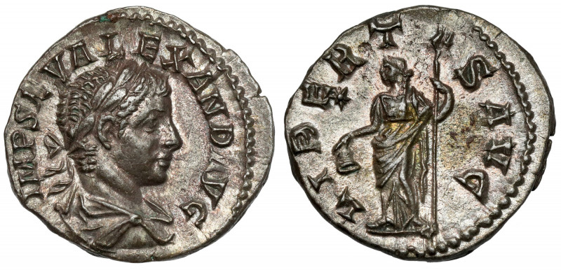 Alexander Sever (222-235 AD) AR Denarius, Rome Obverse: IMP SEV ALEXAND AVG Laur...