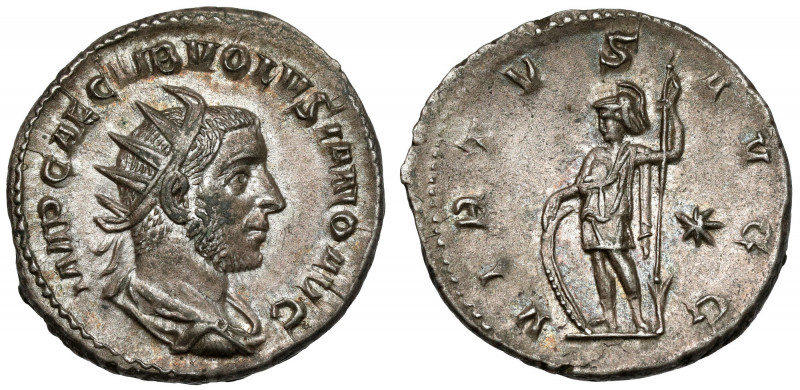 Volusian (251-253 AD) AR Antoninianus, Rome Obverse: IMP CAE C VIB VOLVSIANO AVG...