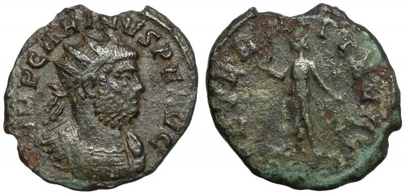 Carinus (283-285 AD) Antoninian Obverse: IMP CARINVS P F AVG Radiate and cuirass...