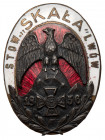 Lwów, Stowarzyszenie 'Skała' - przypinka z datą 1856 Odznaka dwuczęściowa, emaliowana.&nbsp; Wymiary: 32 x 23,9 mm.&nbsp;