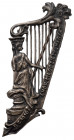 Chór Młodzieży - Harfa, przypinka z datą 1916 Wymiary: 44,9 x 21,5 mm.&nbsp;