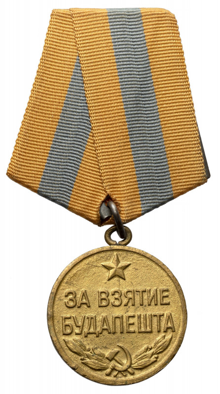 ZSRR, Medal 'Za zdobycie Budapesztu' Średnica 32,1 mm.&nbsp; 

RUSSIA RUSSLAND...