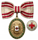 Austria, Czerwony Krzyż, Medal 1864-1914 i Znaczek 1914 - 1915 - 1916 Zestaw 2 szt. Ładne stany zachowania.&nbsp; 

AUSTRIA Österreich