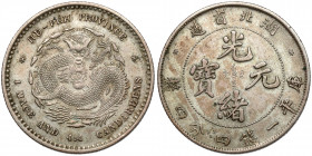 China, Hupeh, Guangxu, 20 fen no date (1895-1907) Srebro, średnica 23,5 mm, waga 5,38 g.&nbsp; 
Grade: XF 

WORLD COINS - ASIA CHINA